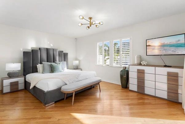 Bedroom, Interior, Wood Texture Flooring
