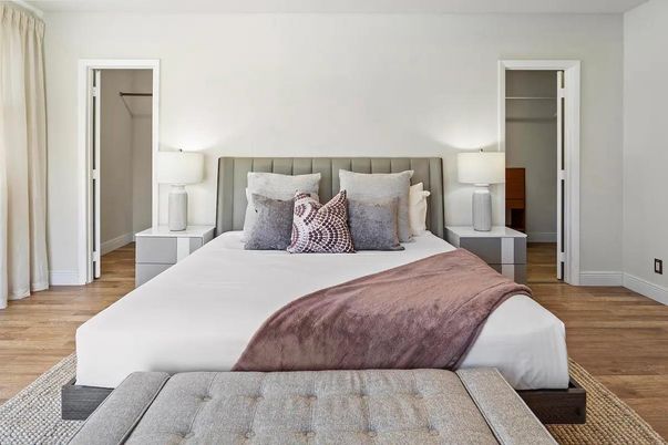 Bedroom, Interior, Wood Texture Flooring