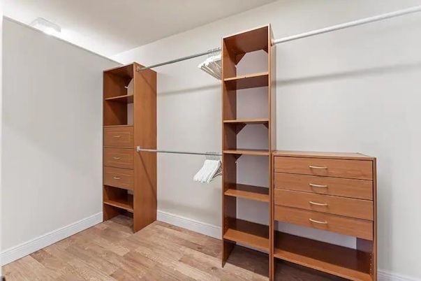 Interior, Walk-in Closets, Wood Texture Flooring
