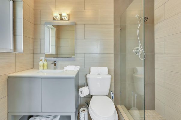 Bathroom, Glass Shower, Interior