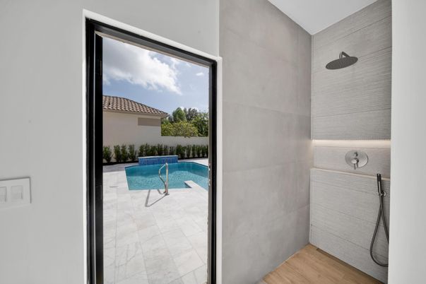 Interior, Pool, Wood Texture Flooring