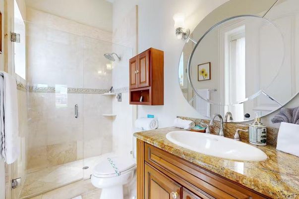 Bathroom, Glass Shower, Interior