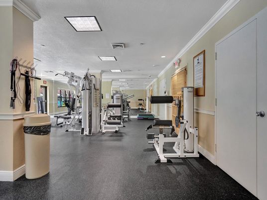 Fitness Equipment, Gym, Interior, Recessed Lighting