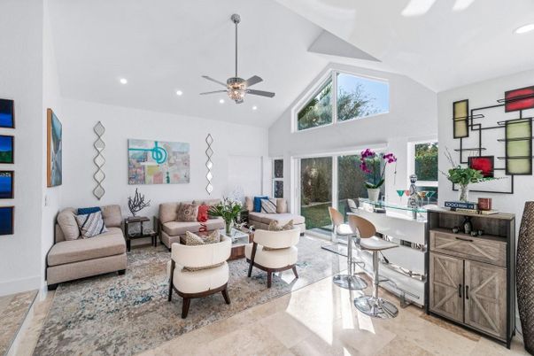 Interior, Living room, Recessed Lighting