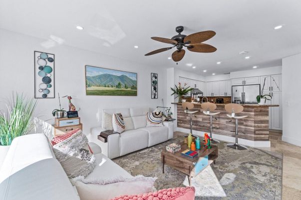 Interior, Kitchen, Living room, Recessed Lighting, Stainless Steel Appliances