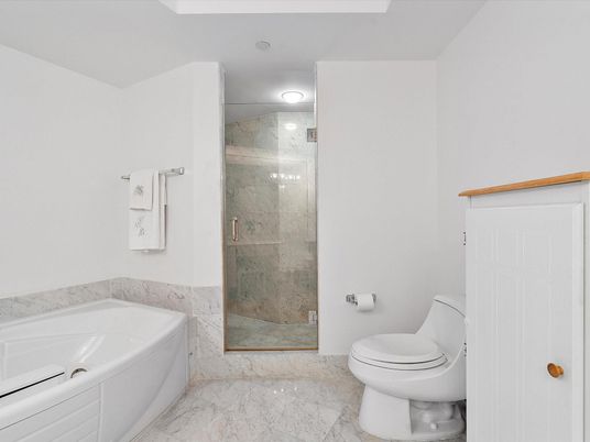 Bathroom, Glass Shower, Interior, Marble