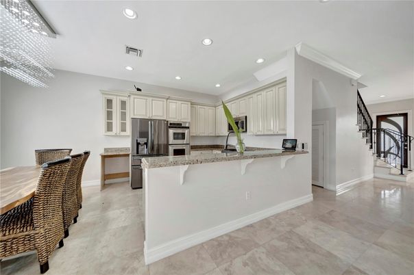 Interior, Kitchen, Recessed Lighting, Stainless Steel Appliances