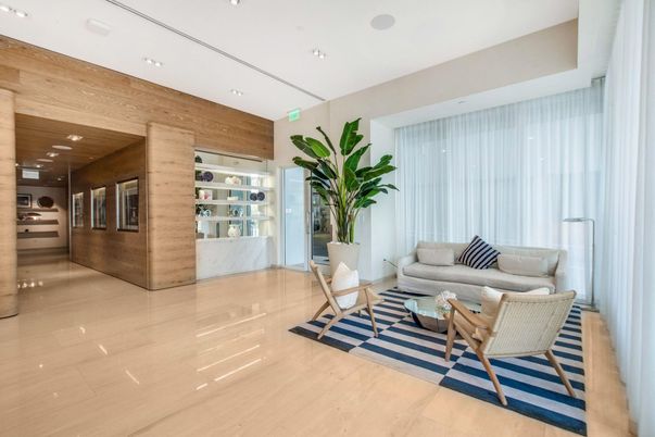 Interior, Living room, Recessed Lighting, Stainless Steel Appliances, Wood Texture Flooring, Wooden Walls