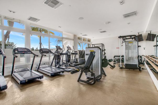 Fitness Equipment, Gym, Interior, Recessed Lighting