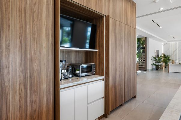 Interior, Recessed Lighting, Wooden Walls