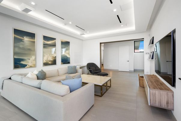 Interior, Living room, Recessed Lighting