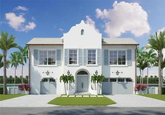 Attached, Exterior, Facade, Spanish Mediterranean