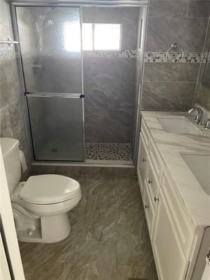 Bathroom, Glass Shower, Interior, Marble Walls
