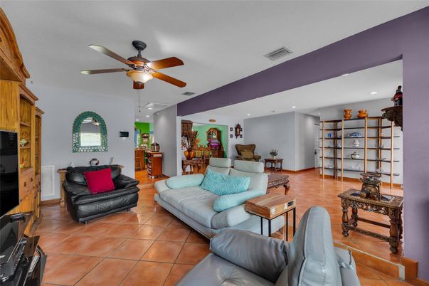 Interior, Living room, Recessed Lighting
