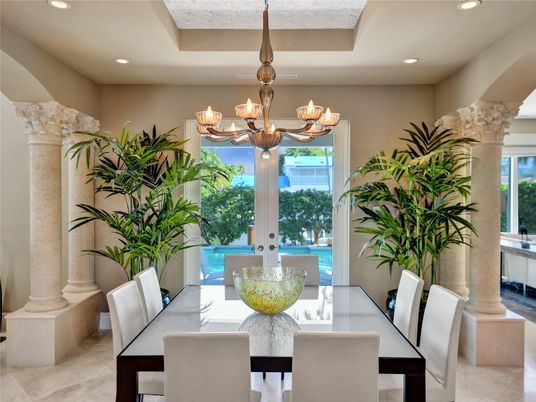 Chandelier, Dining room, Interior, Recessed Lighting