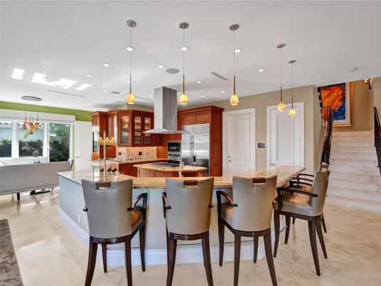 Interior, Kitchen, Pendant Lights, Recessed Lighting, Stainless Steel Appliances