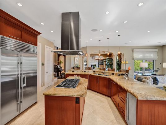 Interior, Kitchen, Pendant Lights, Recessed Lighting, Stainless Steel Appliances