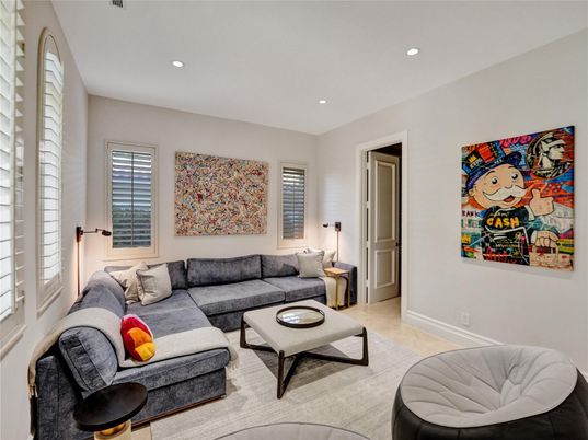 Interior, Living room, Recessed Lighting