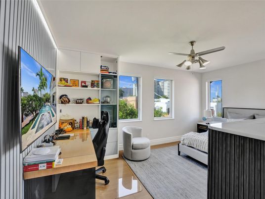 Home Office, Interior, Wood Texture Flooring