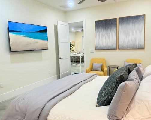 Bedroom, Interior, Recessed Lighting