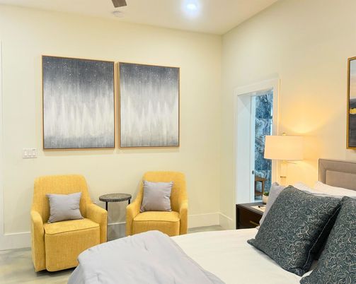 Bedroom, Interior, Recessed Lighting
