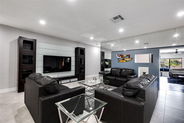 Interior, Living room, Recessed Lighting