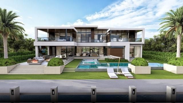 Backyard, Exterior, Facade, Pool, Modern