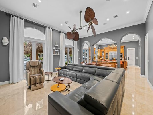 Interior, Kitchen, Living room, Recessed Lighting