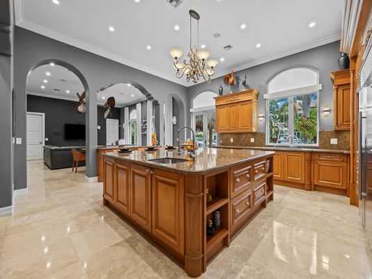 Chandelier, Interior, Kitchen, Recessed Lighting