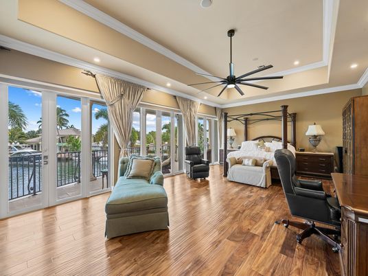 Bedroom, Home Office, Interior, Recessed Lighting, Wood Texture Flooring