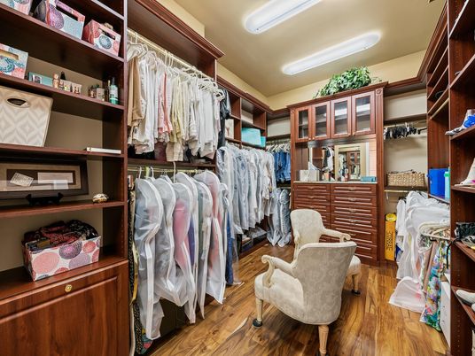 Interior, Walk-in Closets, Wood Texture Flooring