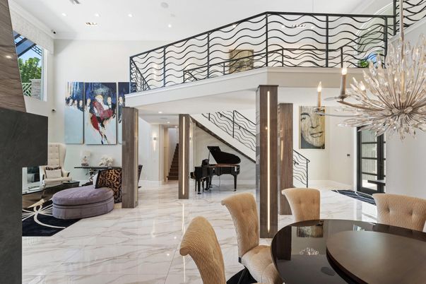 Interior, Marble, Piano, Recessed Lighting