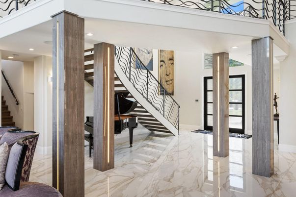Interior, Marble, Piano, Recessed Lighting