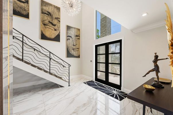 Interior, Marble, Recessed Lighting