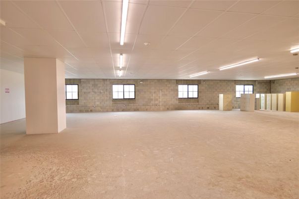 Empty room, Interior, Recessed Lighting, Stone Walls