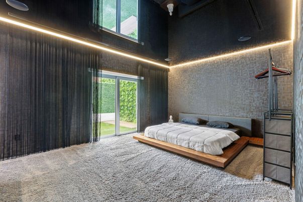 Bedroom, Interior, Recessed Lighting
