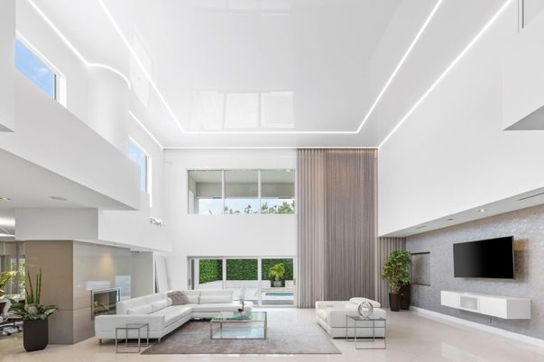 Fireplace, Interior, Living room, Recessed Lighting