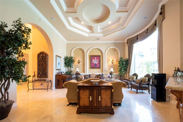 Interior, Living room, Recessed Lighting