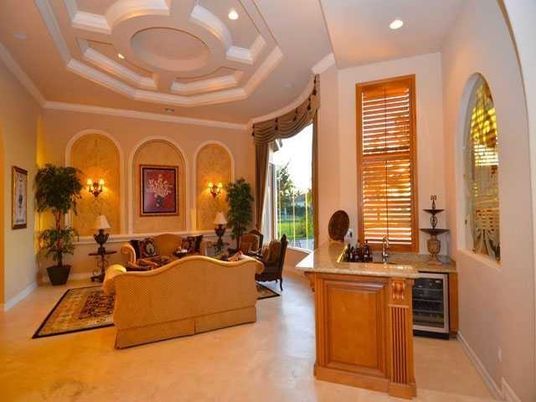 Interior, Living room, Recessed Lighting