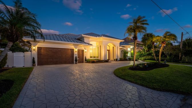 Attached, Backyard, Exterior, Facade, Mediterranean