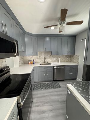 Interior, Kitchen, Wood Texture Flooring