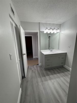 Bathroom, Dual Sink Vanities, Interior, Wood Texture Flooring