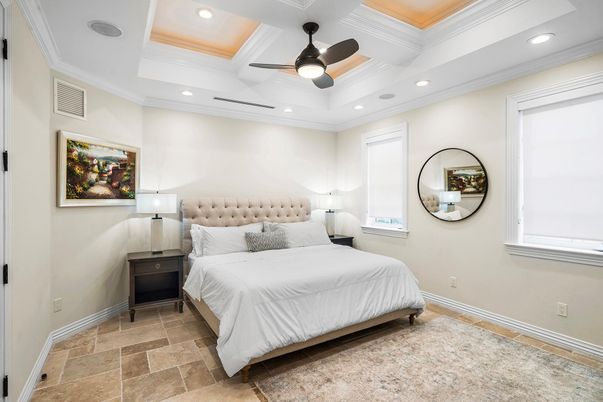 Bedroom, Interior, Recessed Lighting