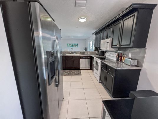 Interior, Kitchen, Recessed Lighting, Stainless Steel Appliances
