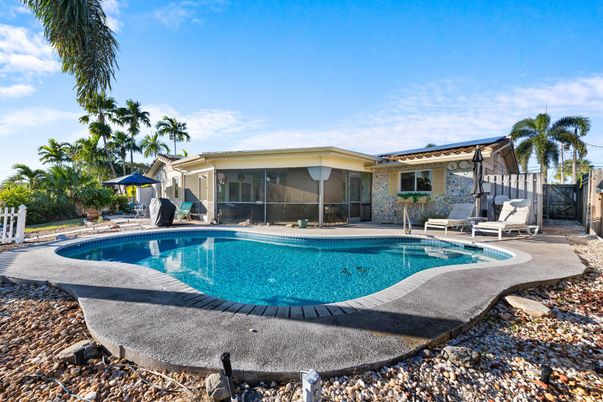 Exterior, Pool, Solar Panels