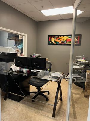 Home Office, Interior, Recessed Lighting
