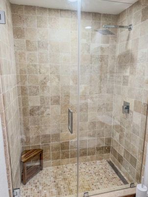 Bathroom, Glass Shower, Interior