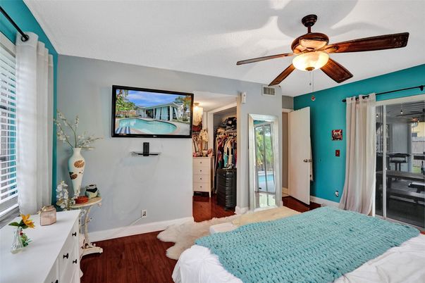 Bedroom, Interior, Wood Texture Flooring