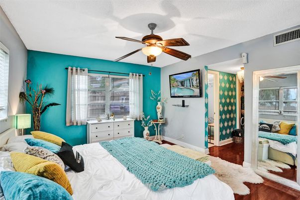 Bedroom, Interior, Wood Texture Flooring
