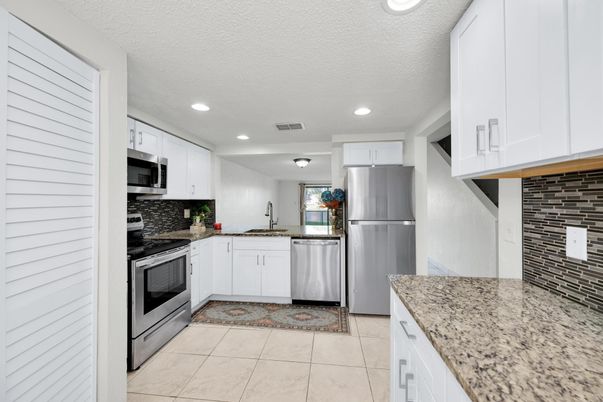 Interior, Kitchen, Recessed Lighting, Stainless Steel Appliances